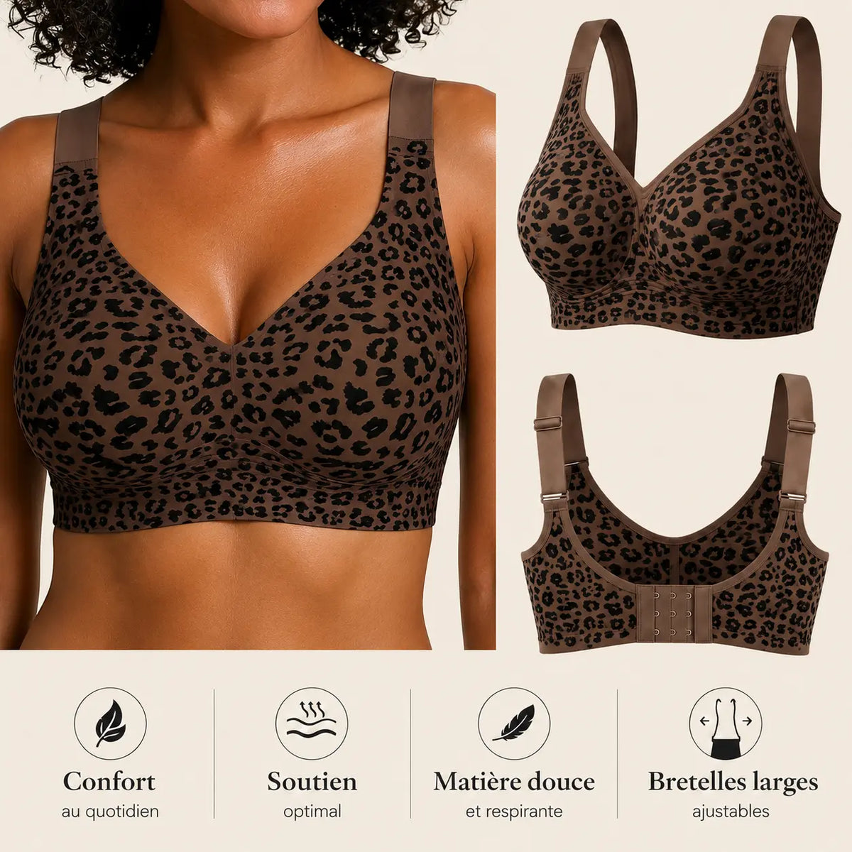 Amyral – Soutien-gorge sans armatures, maintien & confort