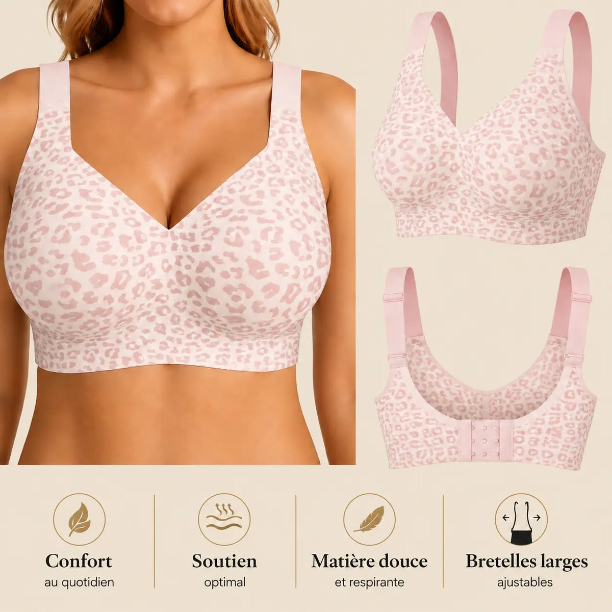 Soutien-gorge sans armatures Amyral – Maintien & Confort