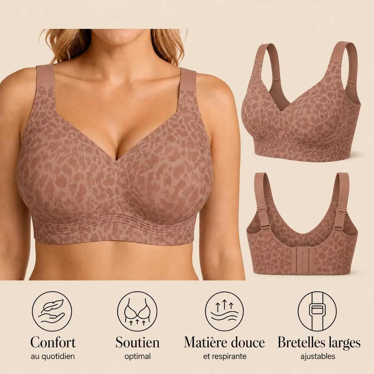 Soutien-gorge sans armatures Amyral – Maintien & Confort