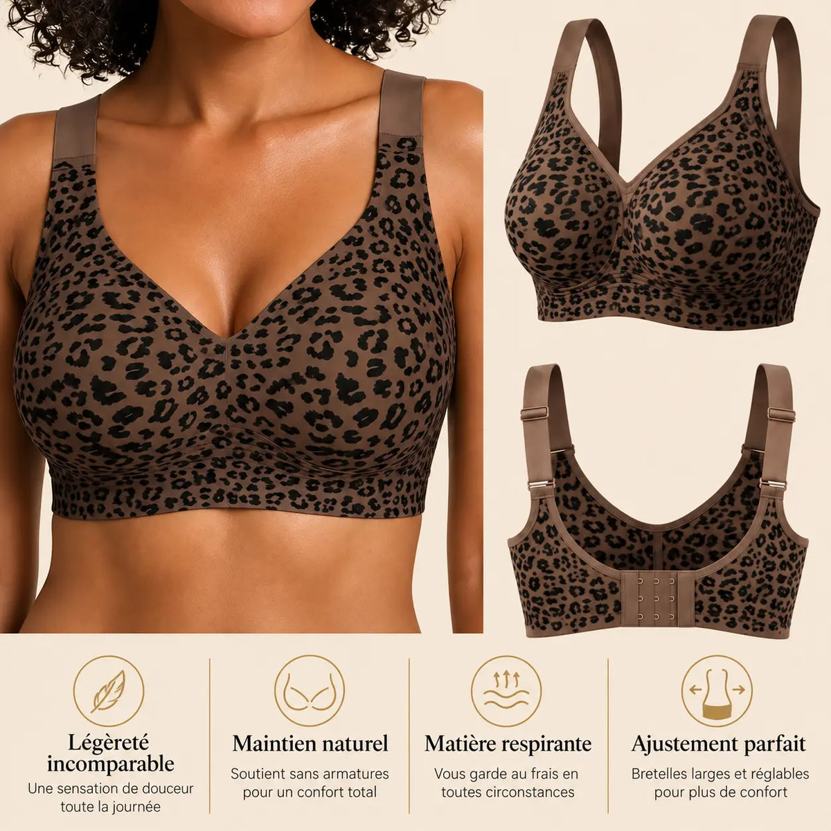 Soutien-gorge sans armatures Amyral – Maintien & Confort
