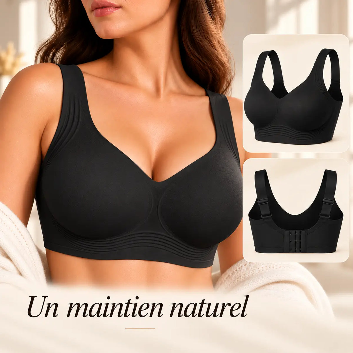 Soutien-gorge sans armatures Amyral – Maintien & Confort